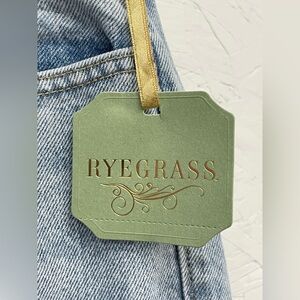 NWT Ryegrass Ashe Light Wash Straight Leg Button Fly Jeans, Size 14